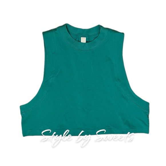 Lululemon All Yours Crop Tank Top Maldives Green SIZE 0 NWT - Picture 4 of 8